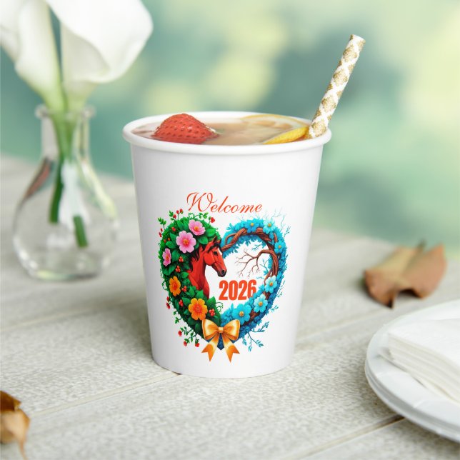 Vasos De Papel Welcome 2026 (in situ)