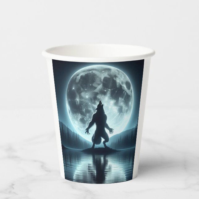 Vasos De Papel Werewolf (Anverso)
