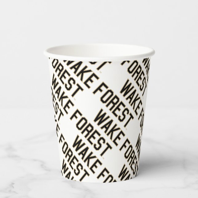 Vasos De Papel WFU | Bosque Wake (Reverso )