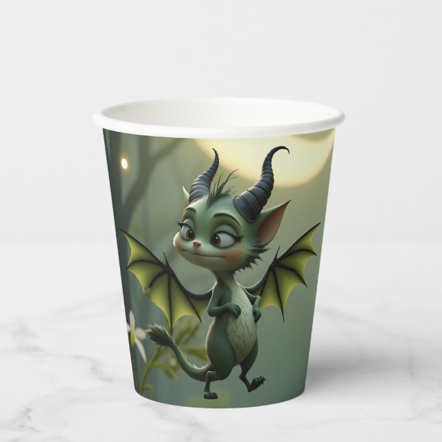 Vasos De Papel Where moonbeams dance, little mischief awakens.  (Anverso)