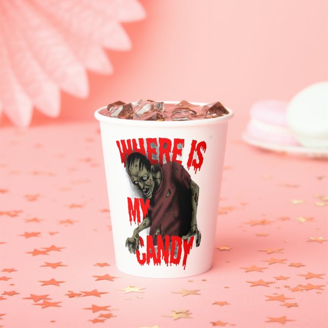 Vasos De Papel Where's My Candy  (in situ)