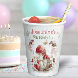 Vasos De Papel whimsical garden fairies girl birthday small