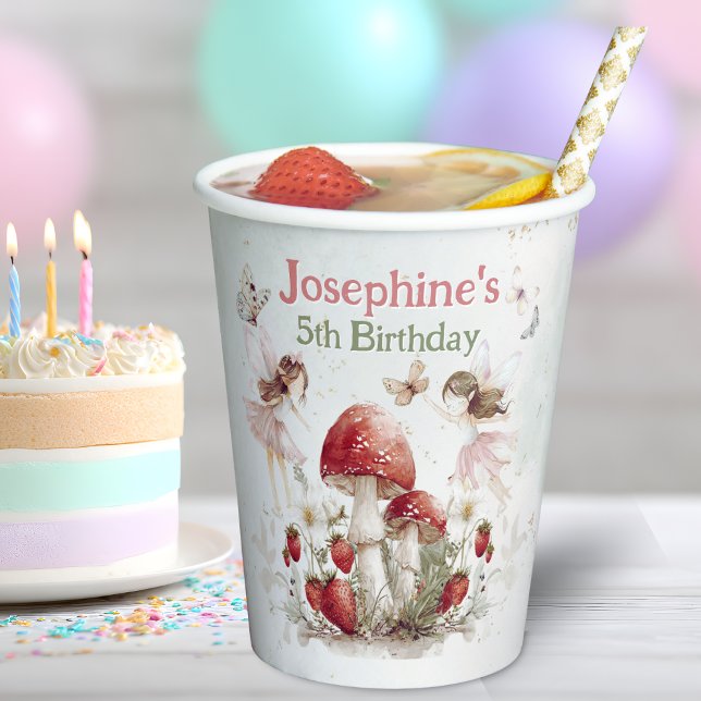 Vasos De Papel whimsical garden fairies girl birthday small (Subido por el creador)