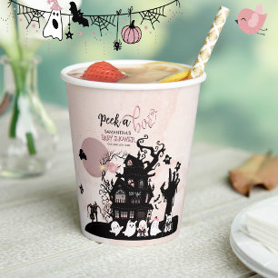 Vasos De Papel Whimsical Haunty House Baby Shower Fiestas Cups