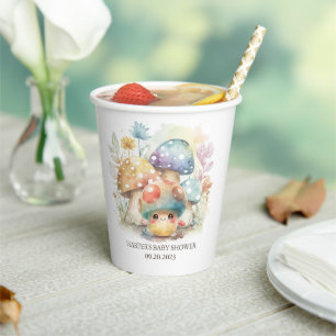 Vasos De Papel Whimsical Mushroom
