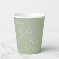 Whimsical Sage Green Baby Shower