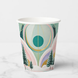 Vasos De Papel Whimsical Winter Dreamscape