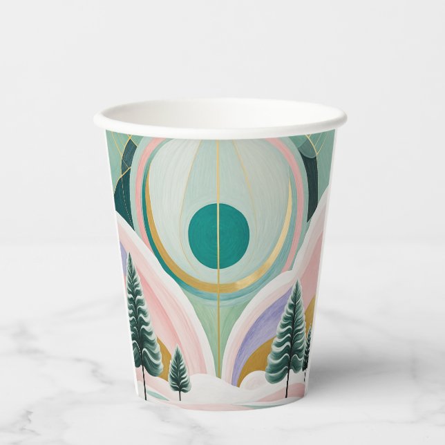Vasos De Papel Whimsical Winter Dreamscape (Anverso)