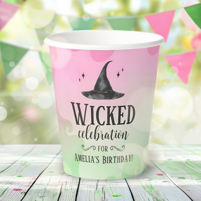 Vasos De Papel Wicked Witch Birthday Party Paper cup (Wicked Witch Birthday Paper Cup
)
