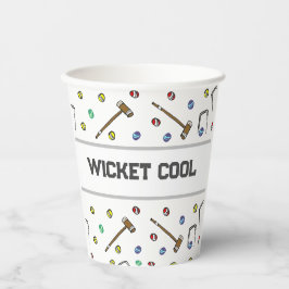 Vasos De Papel Wicket Guay Croquet Garden Fiesta Pack Picnic