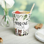 Vasos De Papel Wild One 1st Birthday | King of Things Crown<br><div class="desc">A Wild One Birthday is a popular first birthday party theme. Tropical jungle foliage accented with gold brings this theme to life! Starting with a fabulous printed invitation, set the tone with a unique design then carry the theme through the entire event. Your event will be picture perfect from beginning...</div>