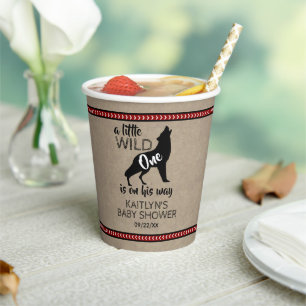 Vasos De Papel Wild One Boys Baby Shower