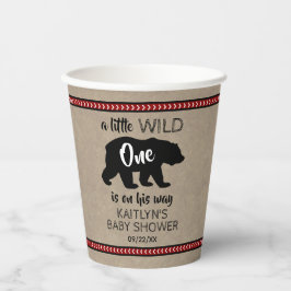 Vasos De Papel Wild One Boys Baby Shower