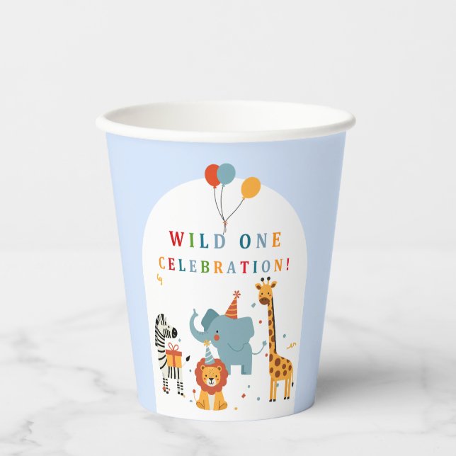 Vasos De Papel Wild One First Birthday (Anverso)