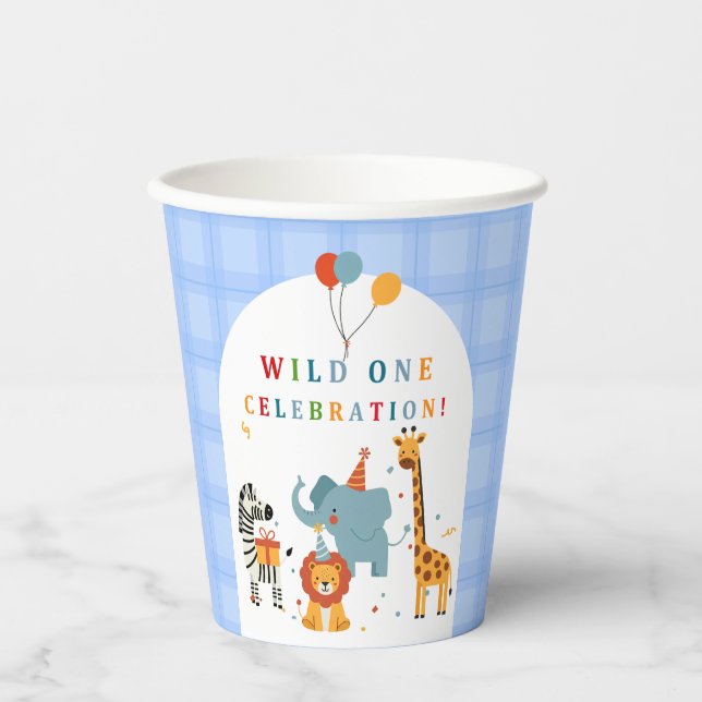 Vasos De Papel Wild One First Birthday (Anverso)