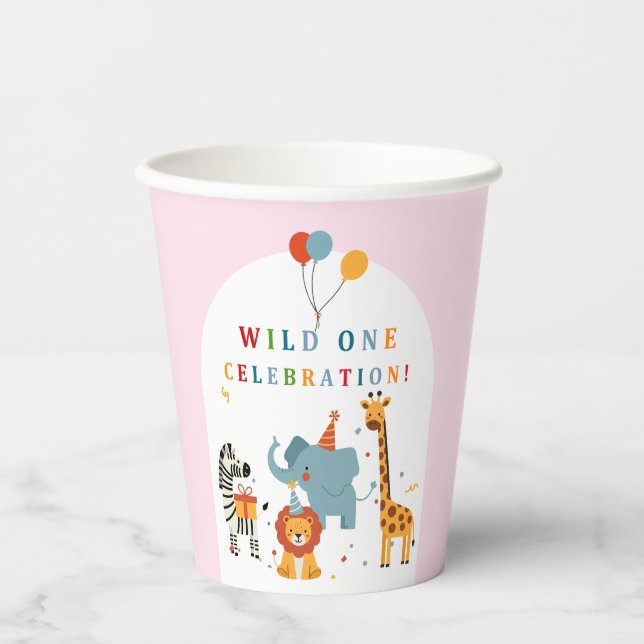 Vasos De Papel Wild One First Birthday (Anverso)