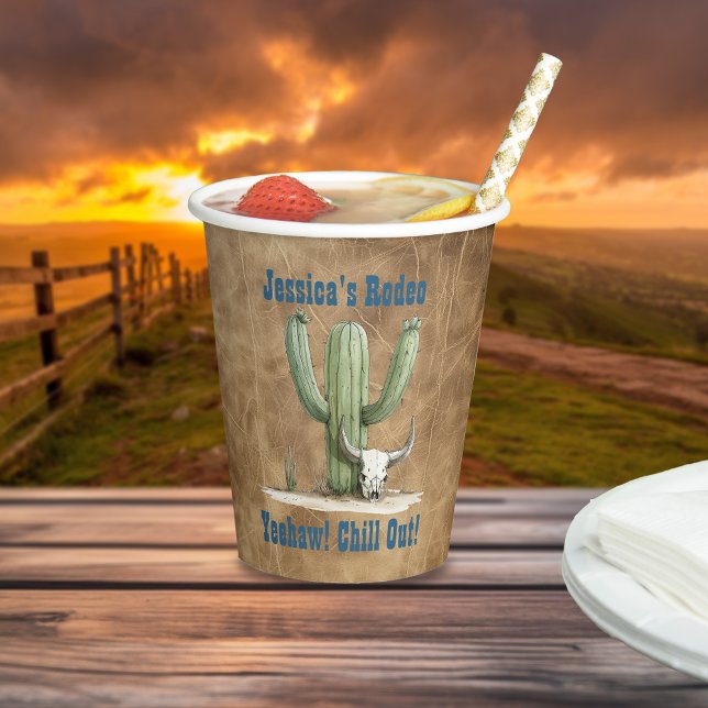 Vasos De Papel Wild West Cowboy (Subido por el creador)