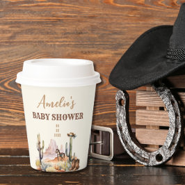 Vasos De Papel Wild West Cowboy Baby Shower