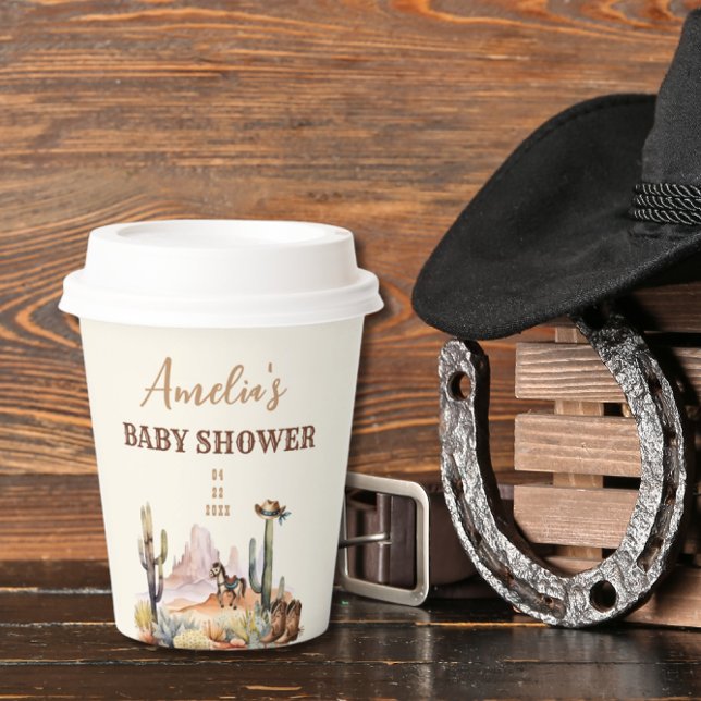 Vasos De Papel Wild West Cowboy Baby Shower (Subido por el creador)