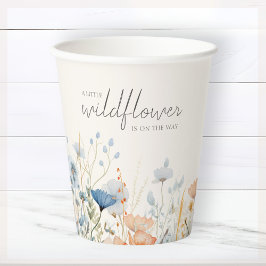 Vasos De Papel Wildflower Boho Baby Shower