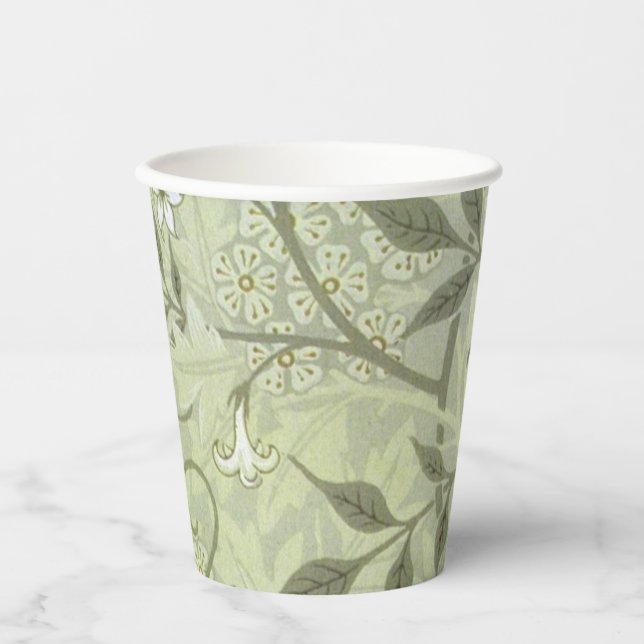 Vasos De Papel William Morris Jasmine Botanical (Anverso)