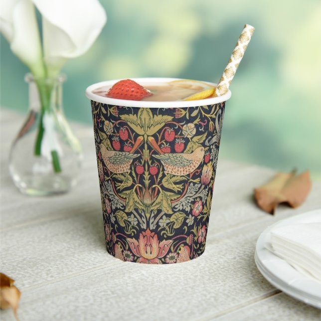 Vasos De Papel William Morris Strawberry Thief (in situ)