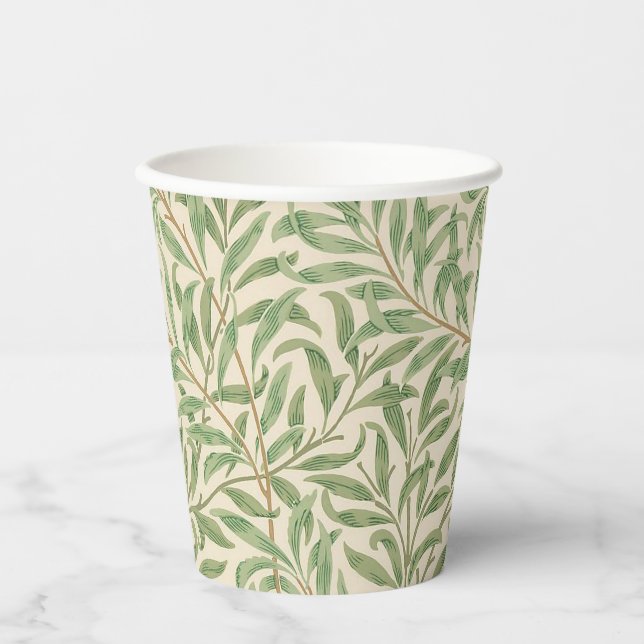 Vasos De Papel William Morris Willow Bough Garden Flower Classic (Anverso)