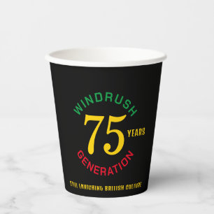 Vasos De Papel Windrush, 75° aniversario