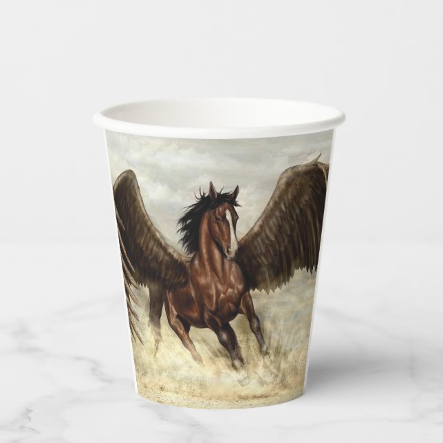 Vasos De Papel Winged Pegasus (Anverso)