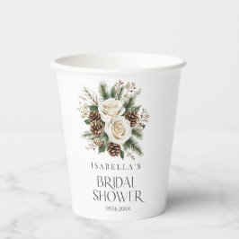 Vasos De Papel Winter Bridal Shower
