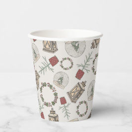 Vasos De Papel Winter Farmhouse