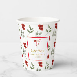 Vasos De Papel Winter Greenery Baby Shower