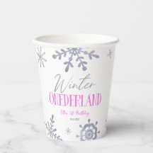 Winter ONEderland Snowflake Primer Fiesta de cumpl