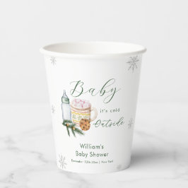 Vasos De Papel Winter Snowflake S'more Cookie Baby Shower