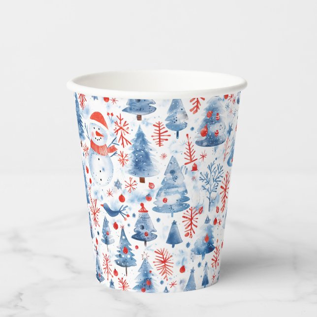 Vasos De Papel Winter Wonderland (Anverso)