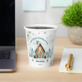 Vasos De Papel Winter wonderland Gingerbread