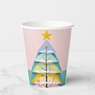 Vasos De Papel Winter's Pastel Glow