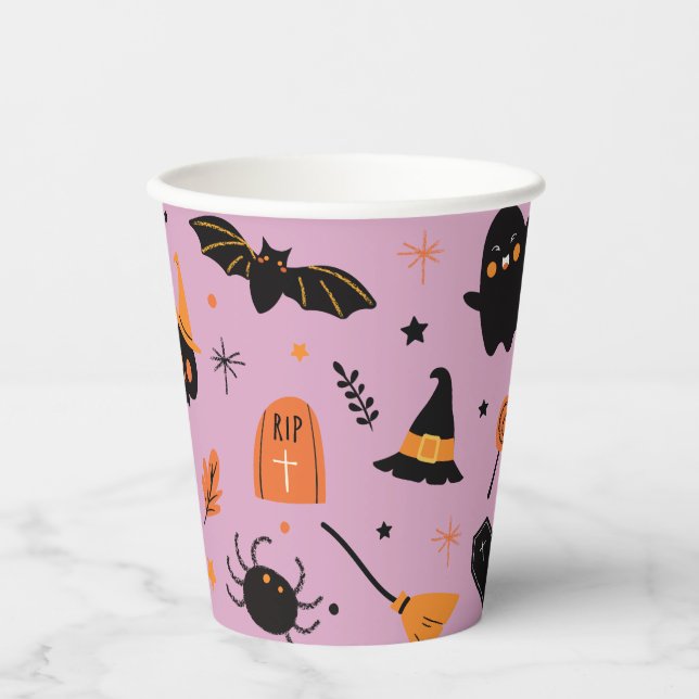 Vasos De Papel Witch Halloween (Anverso)
