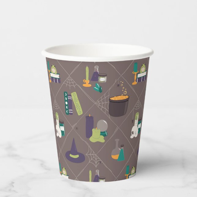 Vasos De Papel Witch Spell Suministrations Halloween (Anverso)