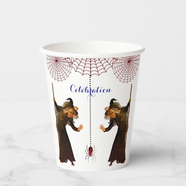 Vasos De Papel Witch Spooky (Anverso)