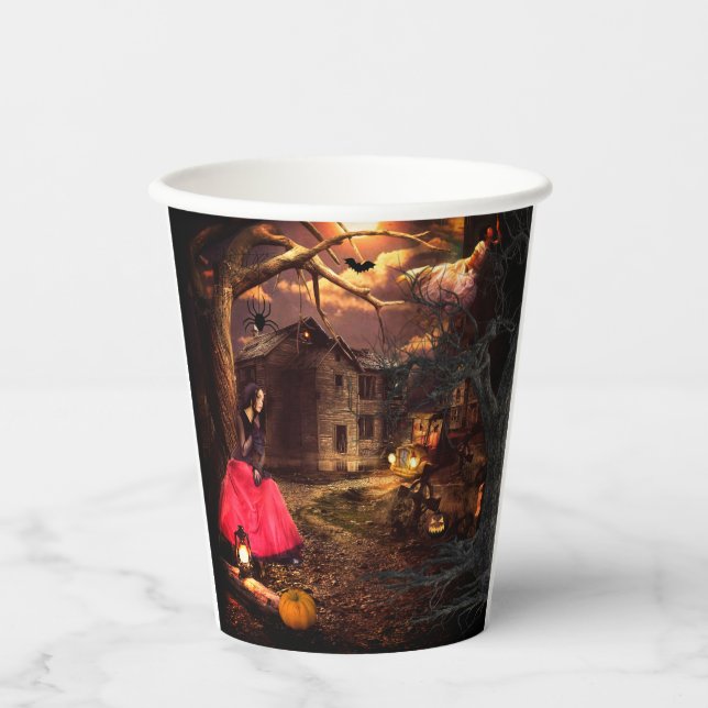 Vasos De Papel Witchy Halloween (Anverso)