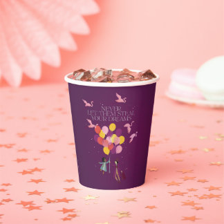 Vasos De Papel Wonka "Nunca dejes que roban tus sueños"