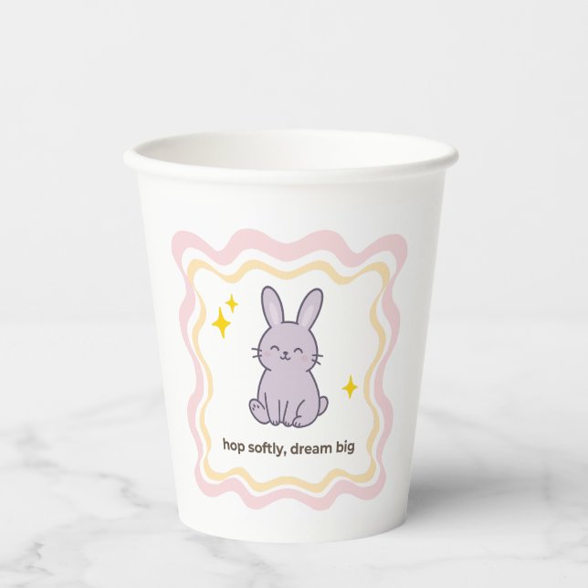 Vasos De Papel Wonky Zoo Bunny  - Paper Cup (Anverso)