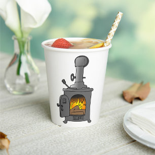 Vasos De Papel Wood Burner Stove