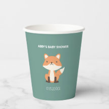 Woodland Fox Forest Baby Shower Personalizado