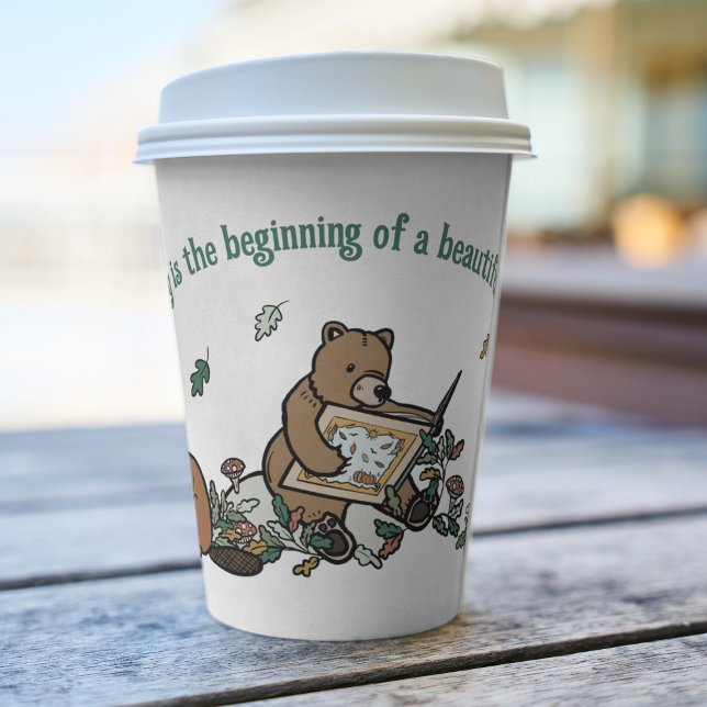 Vasos De Papel Woodland Storybook Baby Shower (Woodland Storybook Baby Shower Paper Cups)