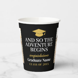 Vasos De Papel Y entonces Adventure espera la moderna graduación 