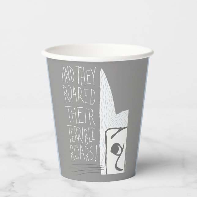 Vasos De Papel ¡Y rugieron sus terribles rugidos! (Anverso)