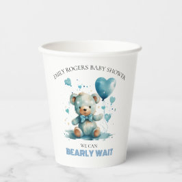 Vasos De Papel Ya podemos esperar a Blue Teddy Bear