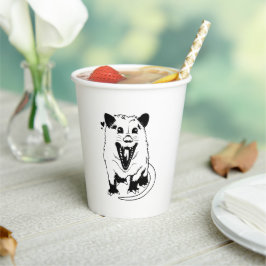 Vasos De Papel Yelling Possum